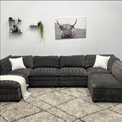 BRAND NEW CHARCOAL GREY SECTIONAL SAME DAY DELIVERY