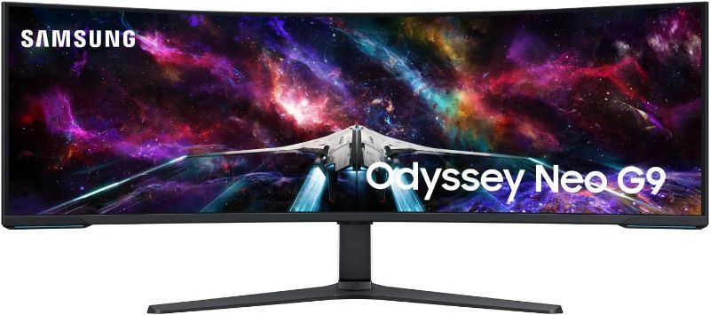 SAMSUNG 57" Odyssey Neo G9 Series Dual 4K UHD 1000R Curved Gaming Monitor, 240Hz, 1ms