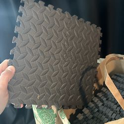 Foam floor padding for garage, home gym, kids play area, etc.