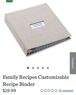 Hallmark Recipe Binder with Recipe Cards