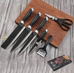 6PCS KITCHEN KNIFE SET, new