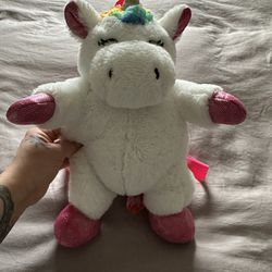 Unicorn Plush Backpack For Toddler 