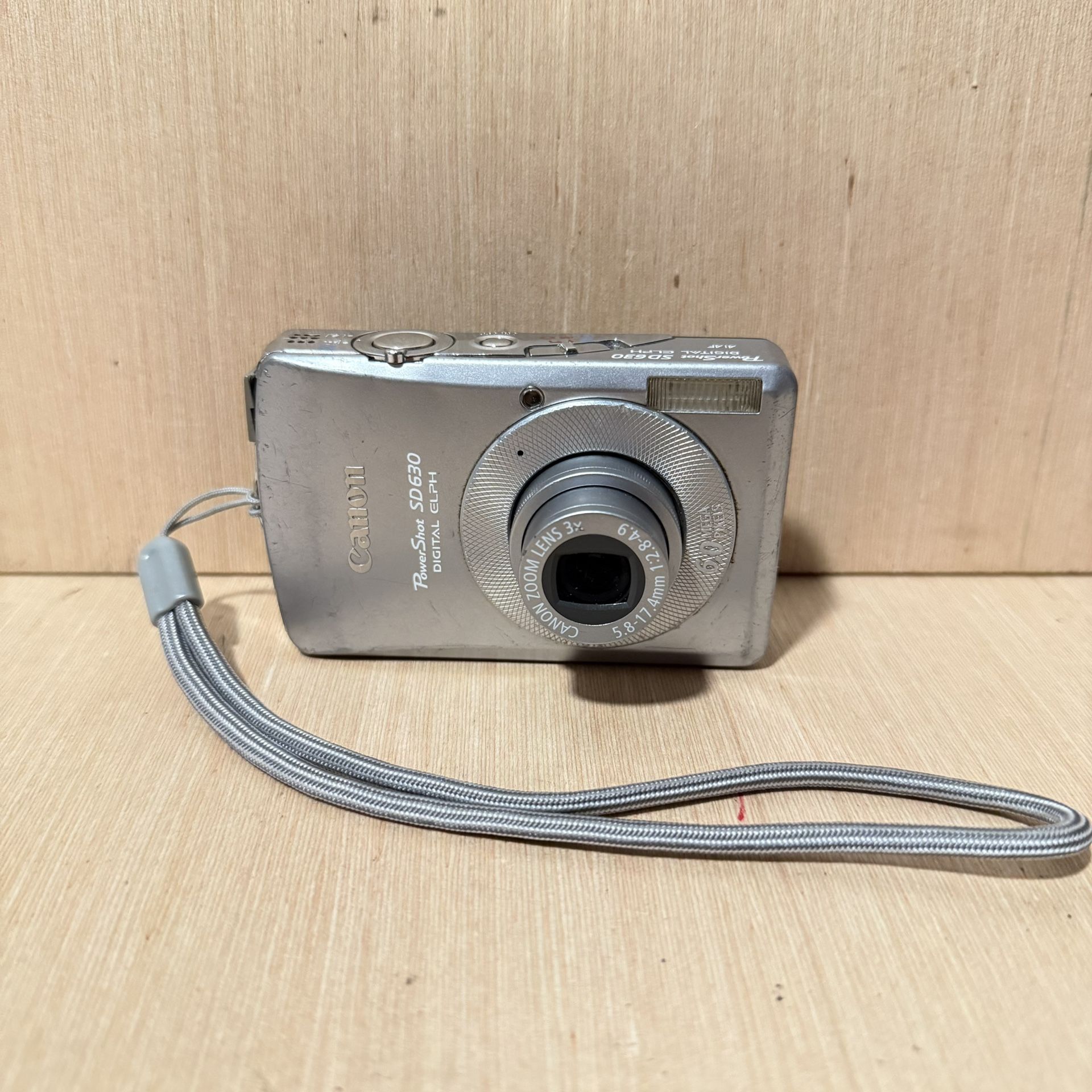 Canon PowerShot SD630 Digital Elph Broken Shutter Not Working Turns On Read Blw!