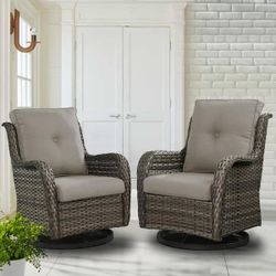 Patio Swivel Chairs Patio Rocking Chairs Outdoor Swivel Rocking Chairs Brand New 🚛🚎🆕