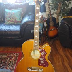 Epiphone EJ-200 Electric Acoustic Guitar 
