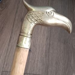 Vintage BRASS EAGLE WALKING STICK