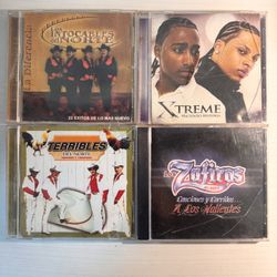 Latin Music CD  – Los Intocables Del Norte, Terribles Del Norte, Xtreme, Los Zafiros (4 CDs)