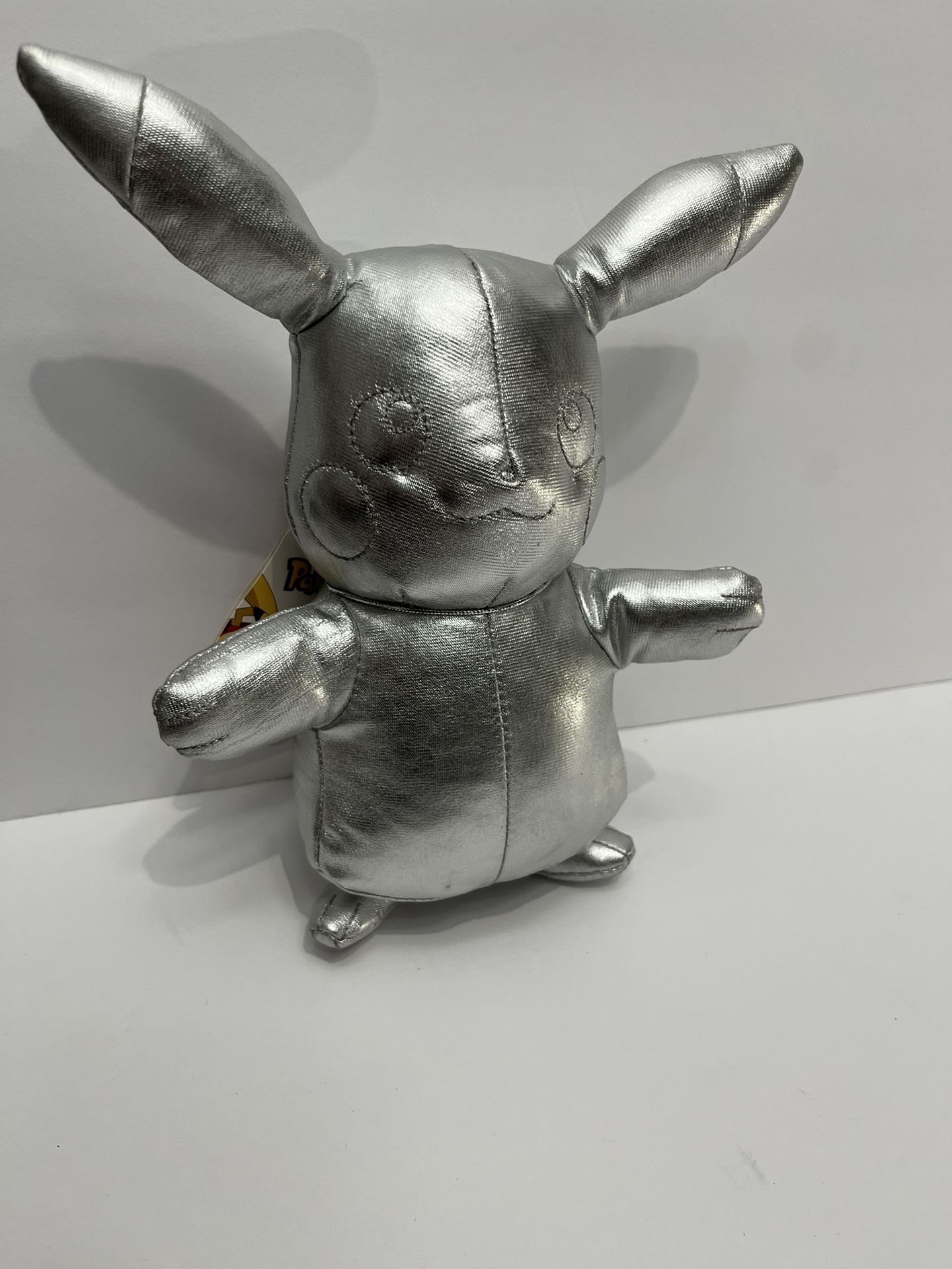 Pikachu Plush Silver Pokemon 25th Anniversary Edition NEW