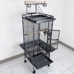 $125 (New) Large 61” parrot bird cages with rolling stand for cockatiels parrot parakeet lovebird finch 