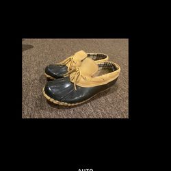 EUC Women’s Brown Aqua Stop Waterproof Duck Rubber Rain snow Shoes Sz 7