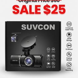 3 Canales Das dam 1080P FHD + Tarjeta 32GB - ¡De $60 a solo $25!