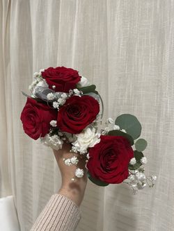 Custom prom corsage and boutonniere set $40