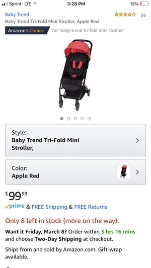 baby trend tri fold mini