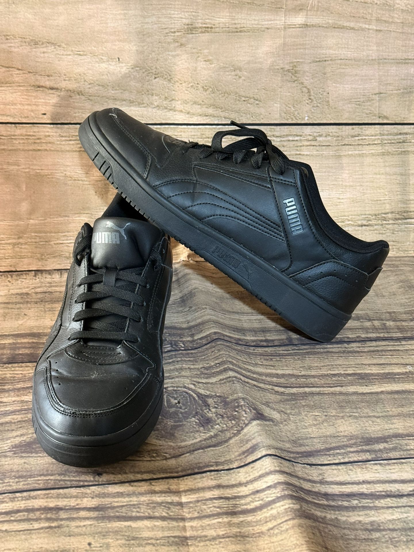 PUMA Rebound Joy Low Lace Up  Mens Black Sneakers Casual Shoes Size 13