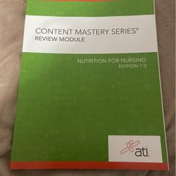 Content Mastery Series Review Module: Nutrition For Nursing Edition 7.0