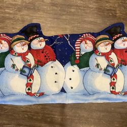 Door drafter draftstopper draft stopper wind breaker Christmas sewn winter snowman seasonal