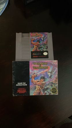 NES Wizards & Warriors with manual