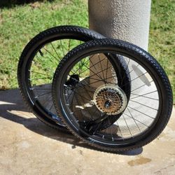 20"×1.95 Mountain Bike Wheels With Six Gears Cassette/Sprocket 