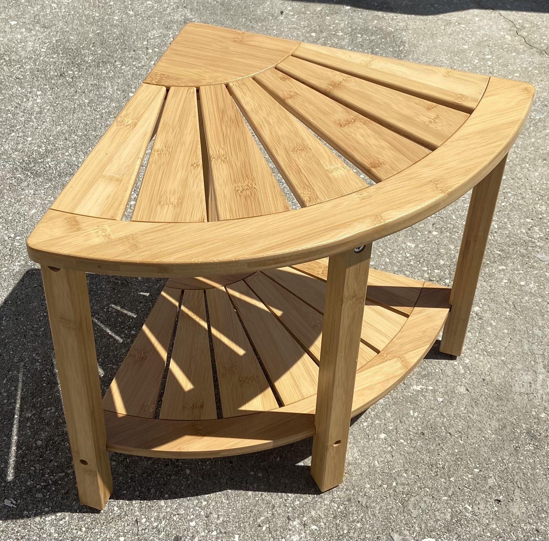 Bamboo Corner Shelf New
