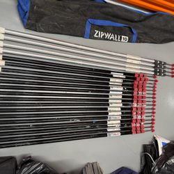 ZipWall Dust Barrier Poles — 24-Piece Contractor Lot (20×10ft, 4×12ft)