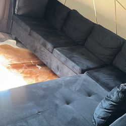 Black Sofa Sectional 