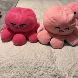 Reversible Octopus Plushies 