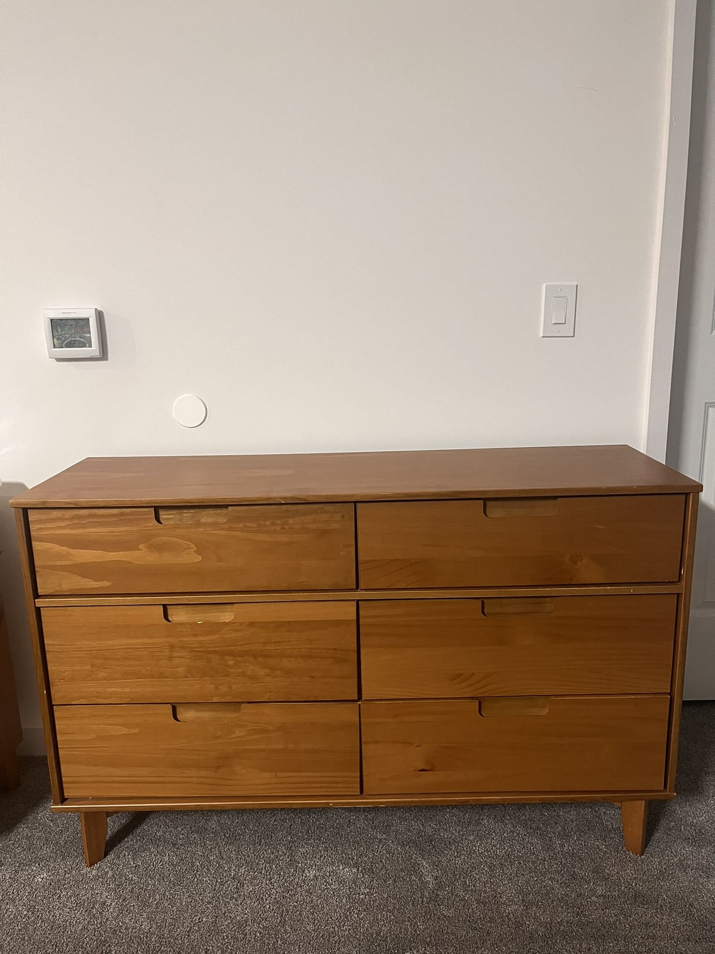 Handle Wood Dresser Bedroom Storage Drawer Organizer