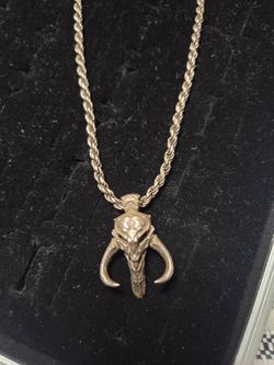 Mandalorian Silver Pendant Necklace