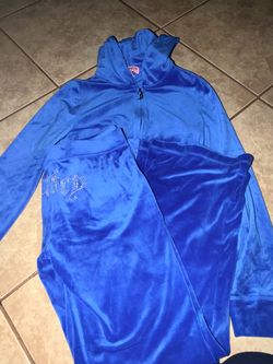 Juicy Couture Blue Velour Tracksuit Set