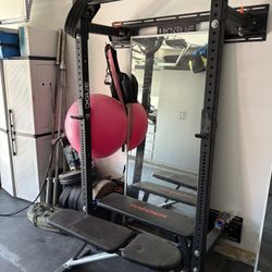 Rogue Monster Lite Rack and Weights