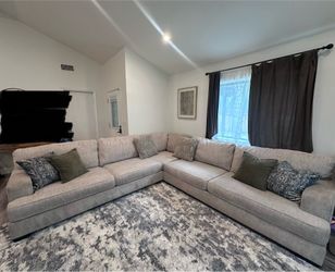 Ashley Furniture Rawcliffe Sectional – Large L-Shaped Couch – Beige/Taupe
