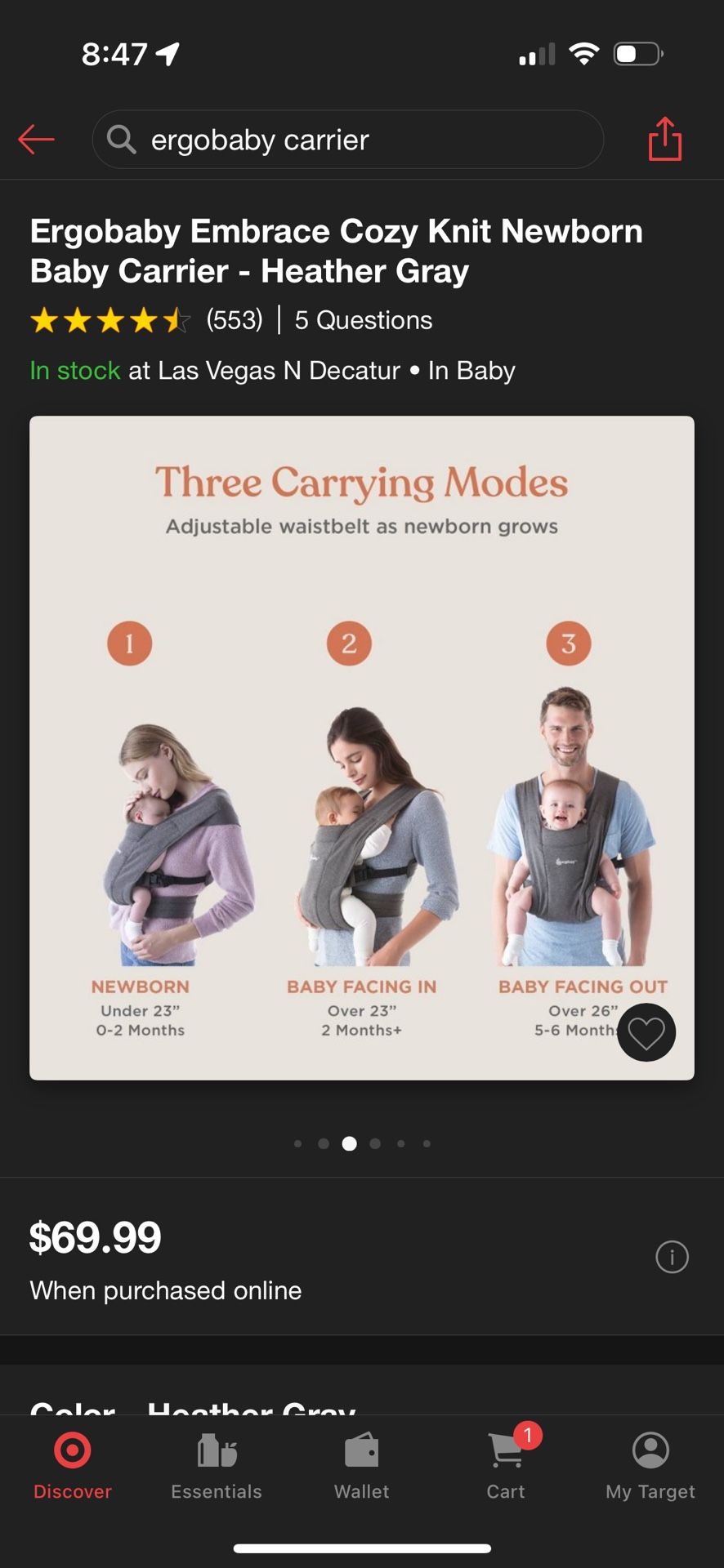 Baby Carrier:Ergobaby