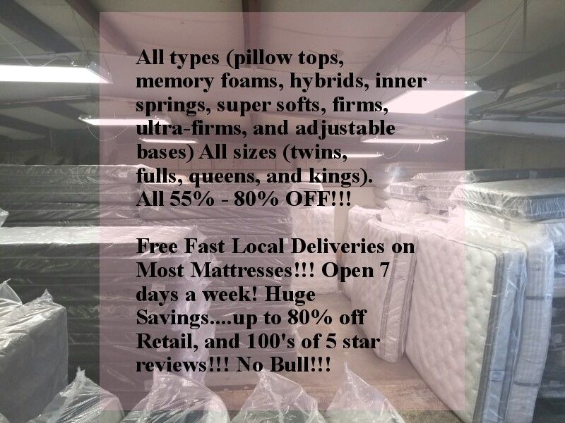 Save Hundreds on Brand New Mattresses Now!!!