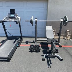Weight Set  And Treadmill 