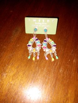 Vintage style sterling silver earrings