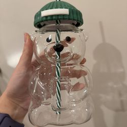 Bear Glass Cup Tumbler 