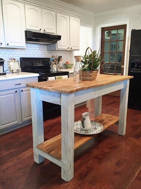 Rustic Finish Kitchen Islands.