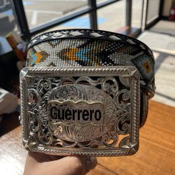 mens beaded belt