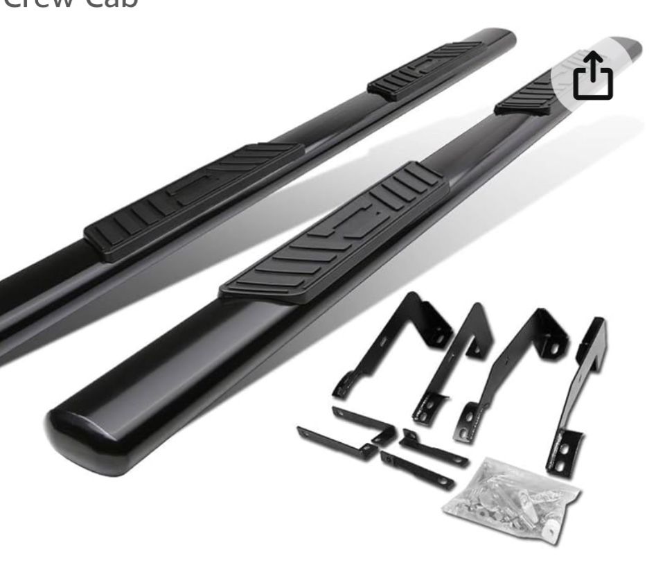 5In Wide Power Coated Side Step Nerf Bar