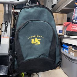 Backpack university school suns green and black 