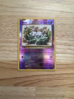 Mew Holo Pokémon Card XY evolutions 53/108