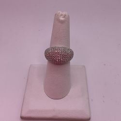 14kt Wg Pave Diamond Ring