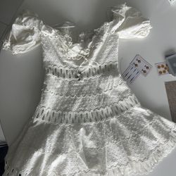 Zimmerman white long outlet dress