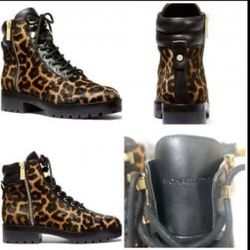 Michael Kors Cheetah Ankle Boots Size 8 