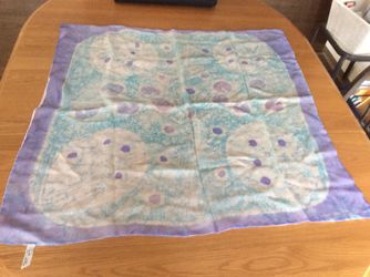 Vintage Parisian 100% silk scarf