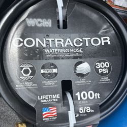 New Contractor water hose 100ft long $35