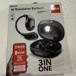 AI live translator earbuds