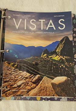 VISTAS 6th Edition - Spanish Textbook