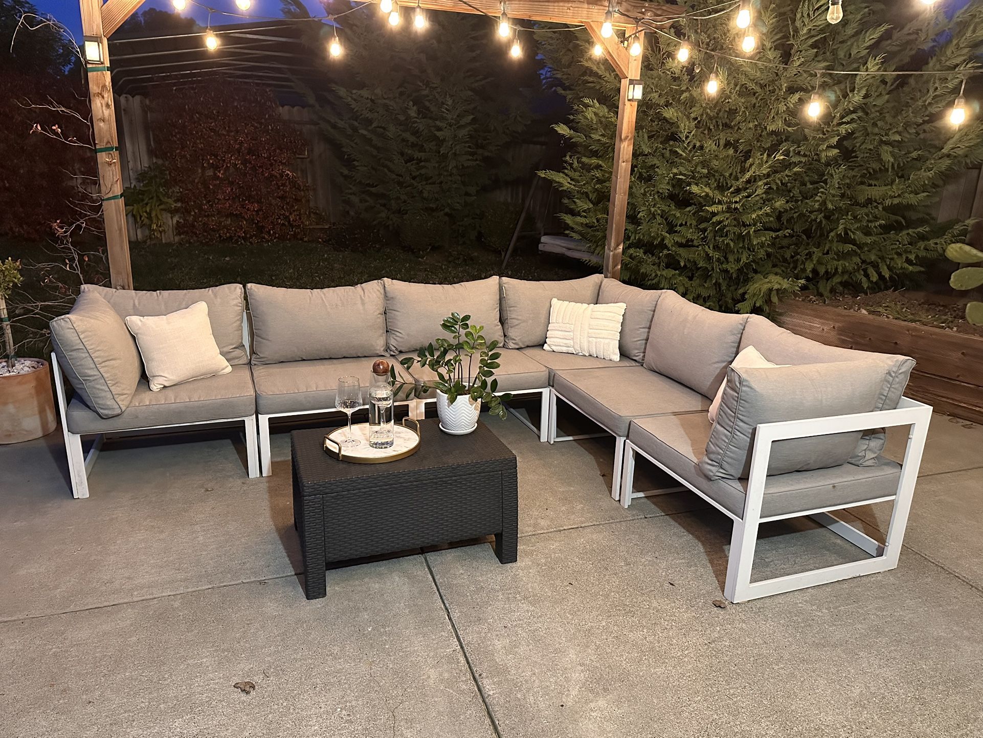 Outdoor Patio Sectional 7-Pcs