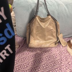 Stella McCartney Falabella Gold w Silver Chains Tote Bag